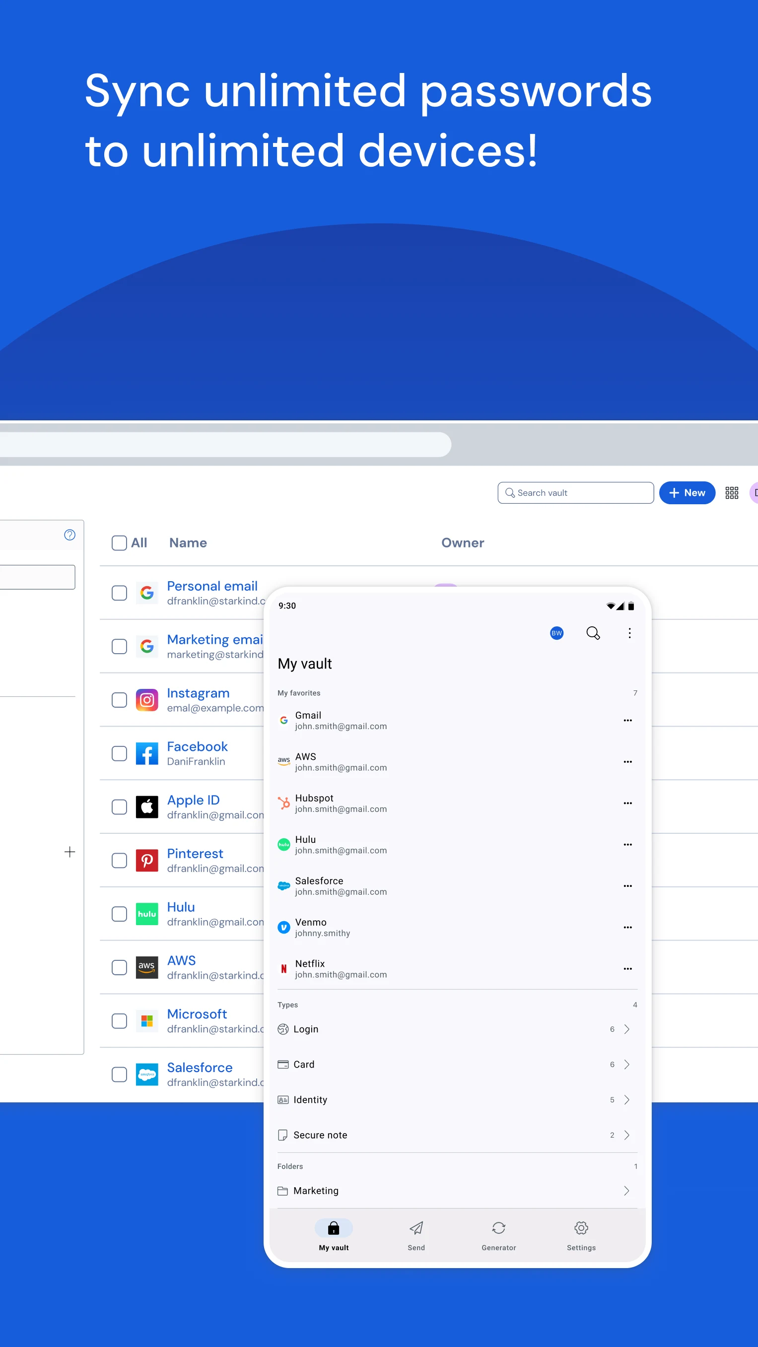 Bitwarden Password Manager screenshot
