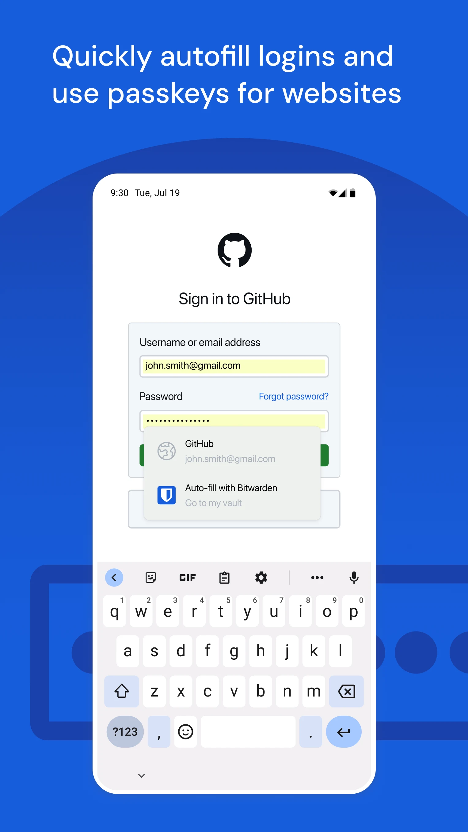 Bitwarden Password Manager screenshot